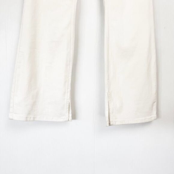 Judy Blue Midrise Pure White with Hem Slit Bootcut Jeans 11 - Picture 4 of 11